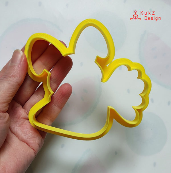 Easter bunny head cookie cutter