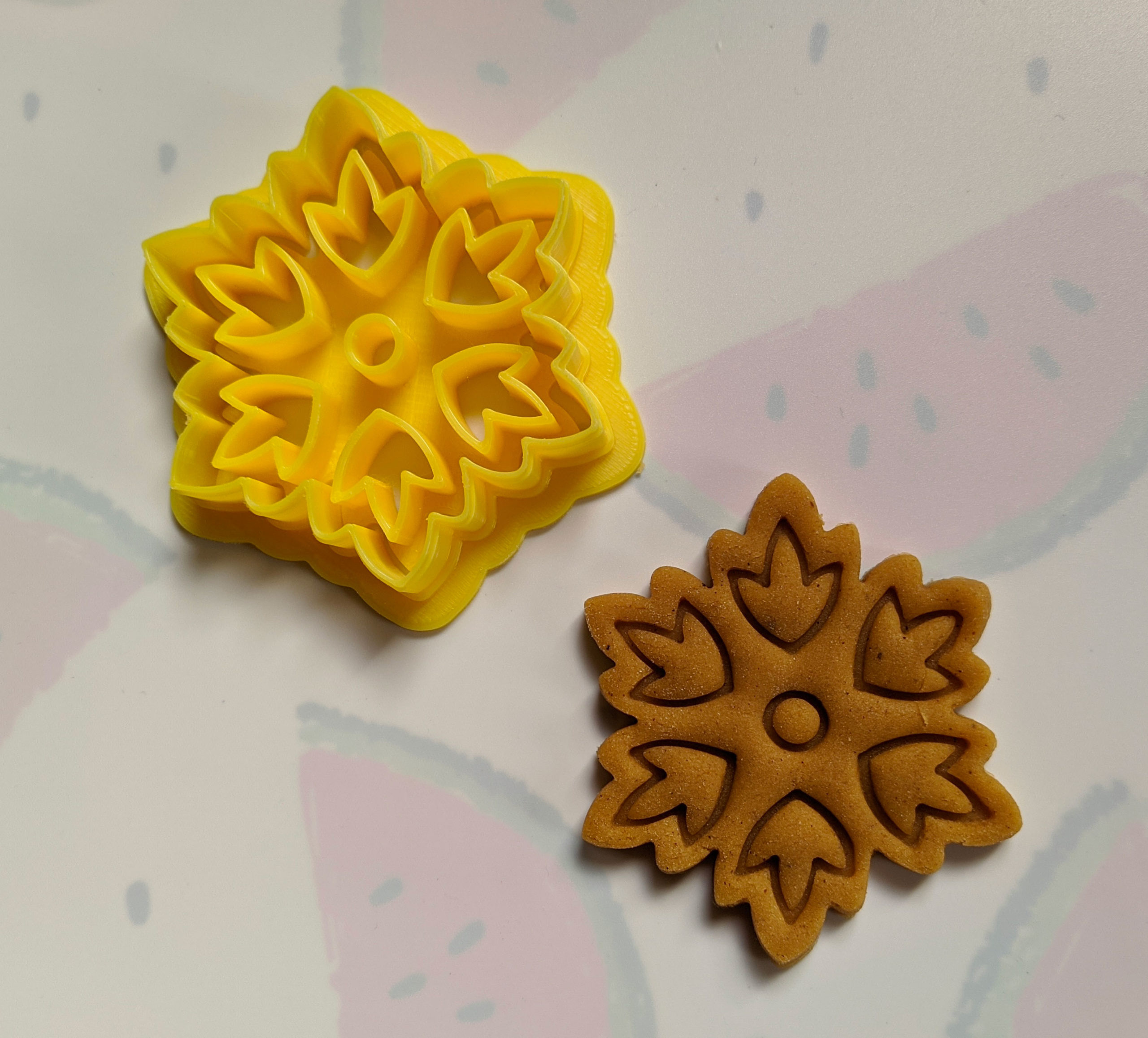 Snowflake embossing stamp cookie cutter A Kukz Design